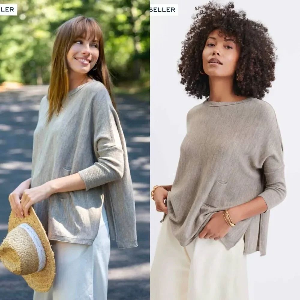 Mersea Catalina Sweater, Driftwood OS $108